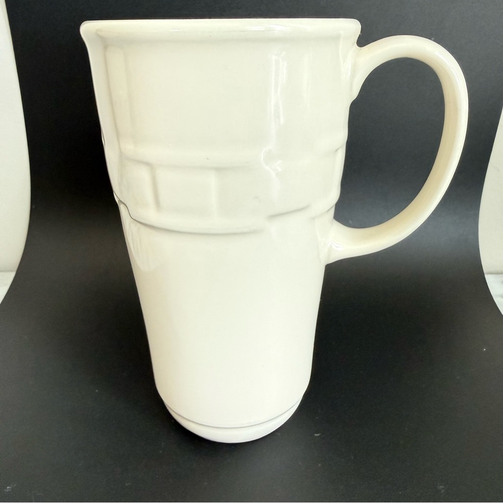 Longaberger Tall ivory Coffee Mug - Picture 3 of 6